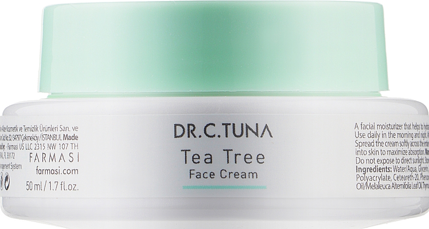 Крем для лица с маслом чайного дерева - Farmasi Dr. C. Tuna Tea Tree Face Cream — фото N1