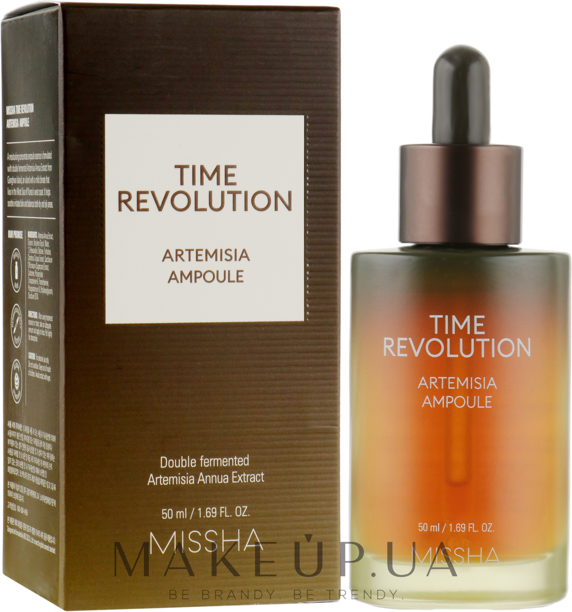 Концентрована сироватка-ампула з екстрактом полину - Missha Time Revolution Artemisia Ampoule — фото 50ml
