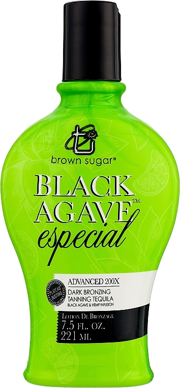 Крем для загара в солярии - Brown Sugar Black Agave Especial Advanced 200X Dark Bronzing Tanning Tequila Lotion — фото N1