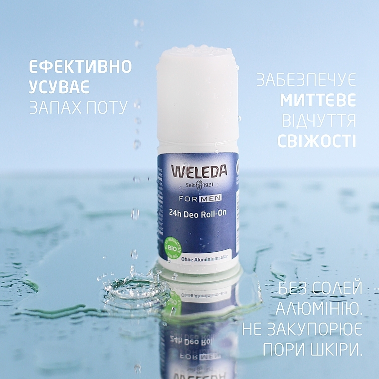 Дезодорант для мужчин "24 часа" - Weleda 24h Deodorant Roll-On For Men — фото N3