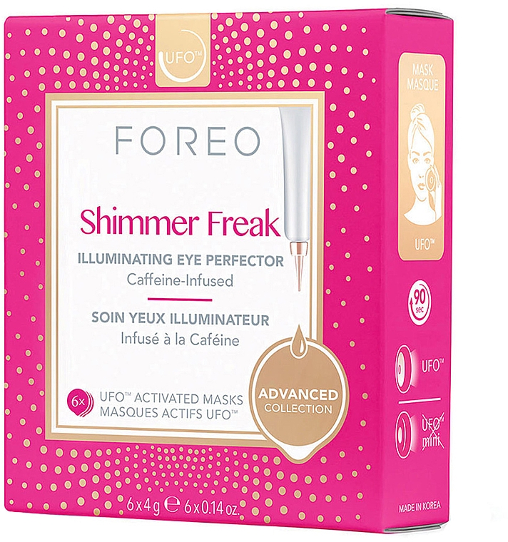 Освежающая маска для кожи вокруг глаз Shimmer Freak для UFO - Foreo Shimmer Freak UFO Illuminating Eye Mask  — фото N1