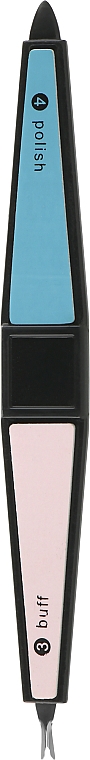 Пилочка для ногтей, S-FL4-03A полировочная с триммером для кутикулы, 4-х сторонняя, ромбовидная - Lady Victory — фото N2