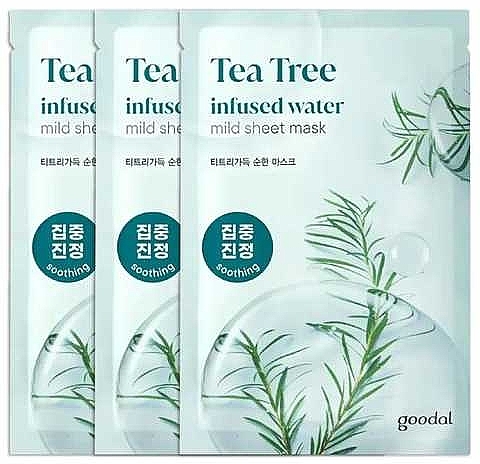 Мягкая тканевая маска "Чайное дерево" - Goodal Tea Tree Infused Water Mild Sheet Mask  — фото N1