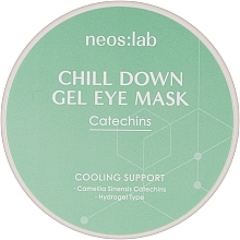 Гідрогелеві патчі для очей із зеленим чаєм та аденозином - Neos:lab Chill Down Gel Eye Mask Catechins — фото N1