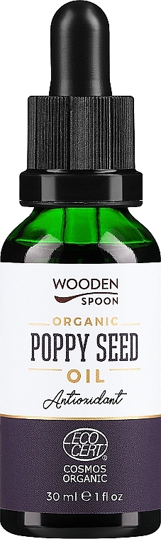 Олія насіння маку - Wooden Spoon Organic Poppy Seed Oil — фото N1