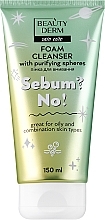 Пінка для вмивання з очищувальними сферами Sebum?No! - Beauty Derm — фото N3