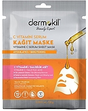 Парфумерія, косметика Тканинна маска з сироваткою з вітаміном С - Dermokil Vitamin C Serum Sheet Mask