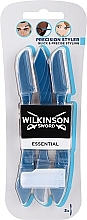 Бритва для бровей и лица, 3 шт. - Wilkinson Sword Essential — фото N1