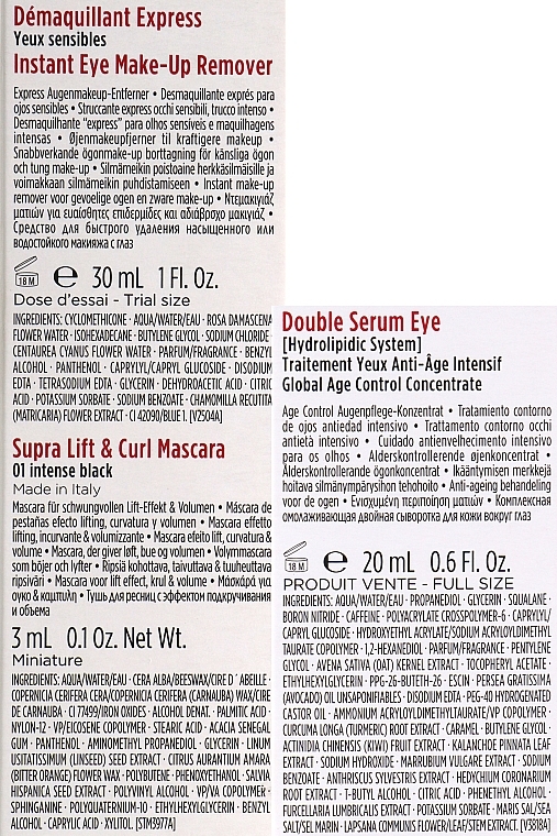 Набор - Clarins Eye Collection Kit (serum/20ml + mascara/3ml + remover/30ml) — фото N3