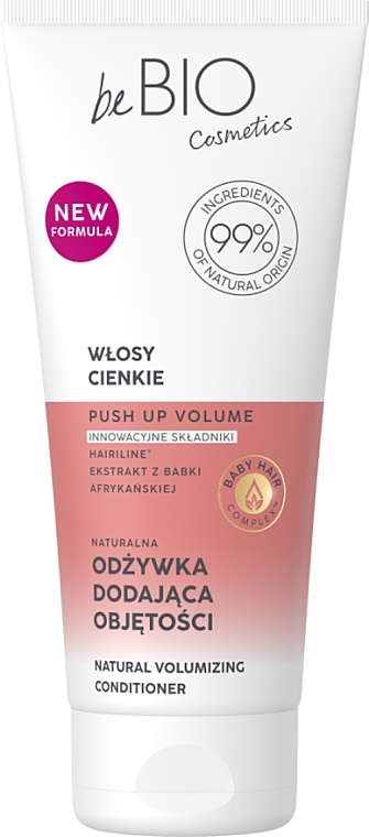 Натуральный кондиционер для тонких волос, придающий объем - BeBio Baby Hair Complex Natural Volumizing Conditioner  — фото N1