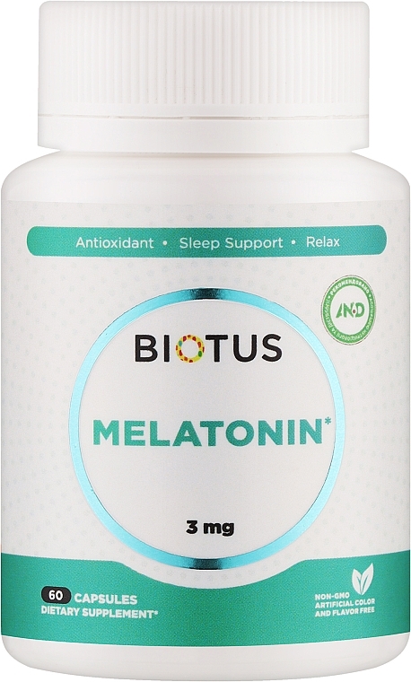 Диетическая добавка "Мелатонин", 3 мг - Biotus Melatonin — фото N1