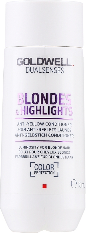 УЦЕНКА Кондиционер против желтизны для осветленных волос - Goldwell Dualsenses Blondes&Highlights Anti-Yellow Conditioner * — фото N1