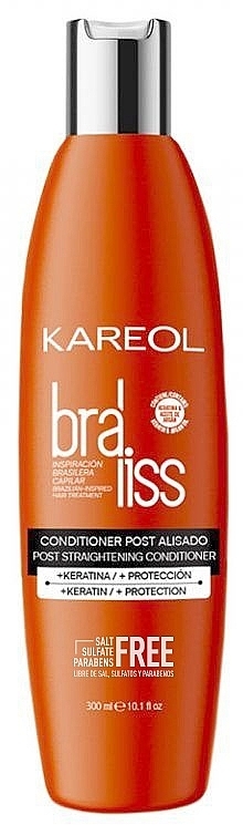 Кондиционер для волос - Kareol Braliss Post Straightening Conditioner — фото N1