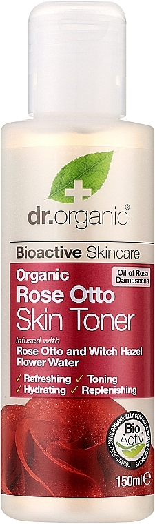 Тонік для обличчя "Троянда Отто" - Dr. Organic Bioactive Skincare Rose Otto Skin Toner