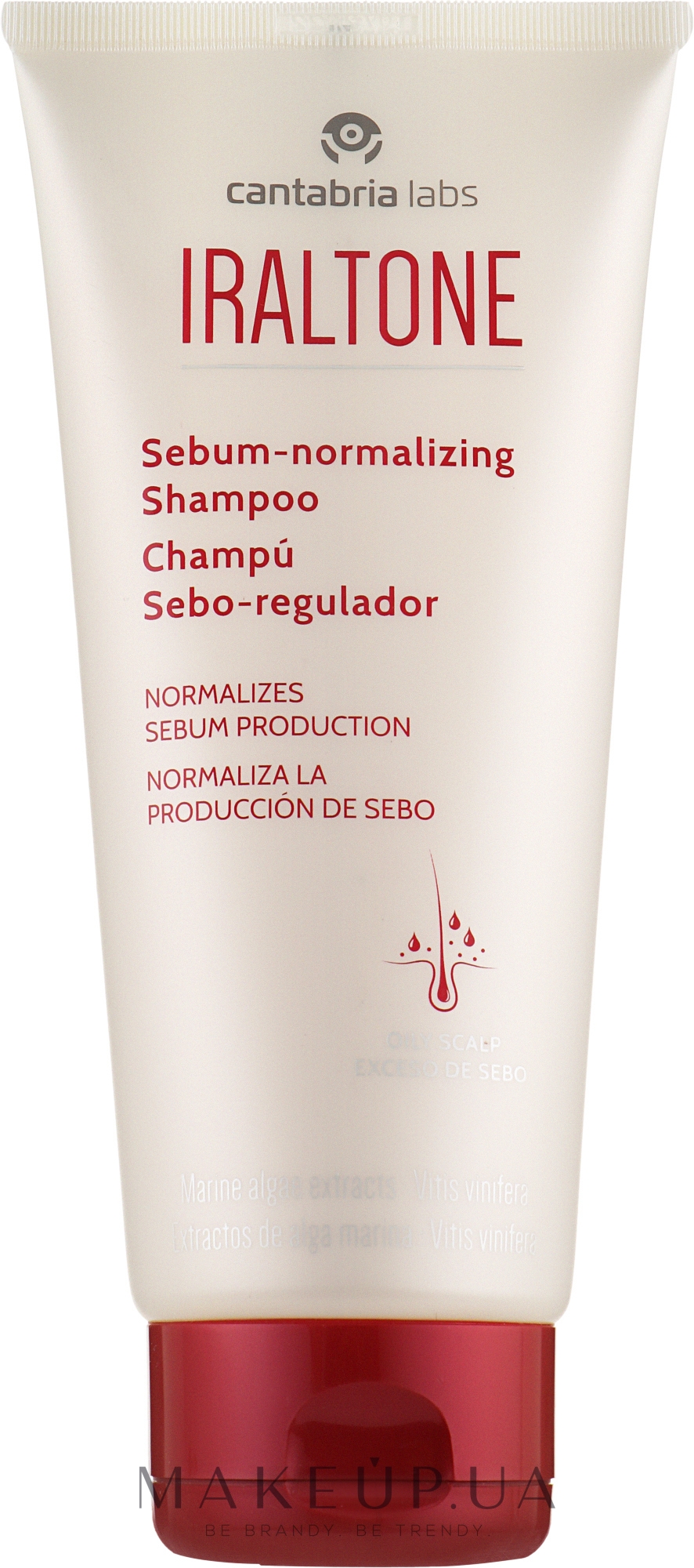 Шампунь себорегулювальний для жирної шкіри голови - Cantabria Labs Iraltone Saboregulating Shampoo — фото 200ml