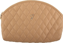 Косметичка стьобана, A6112VT CUO, коричнева - Janeke Large Quilted Pouch leather color — фото N1