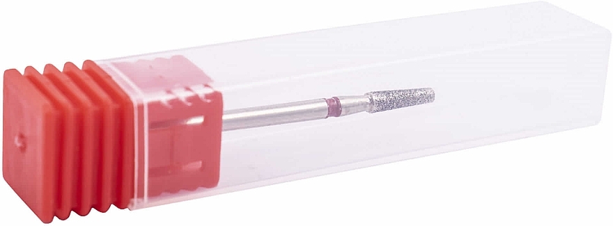 Алмазная фреза DS1 "Усеченный конус", деликатная, красная - Sunone Diamond Nail Drill — фото N3