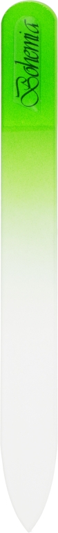 Пилочка для нігтів, скляна, 115 мм., зелена - Niegelon Solingen — фото N1