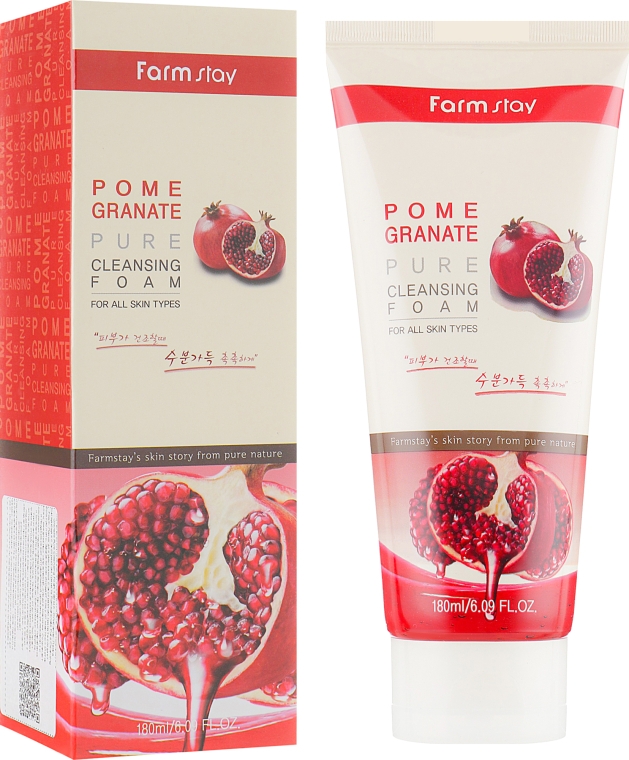 Гранатовая пенка для умывания - Farmstay Pomegranate Pure Cleansing Foam 