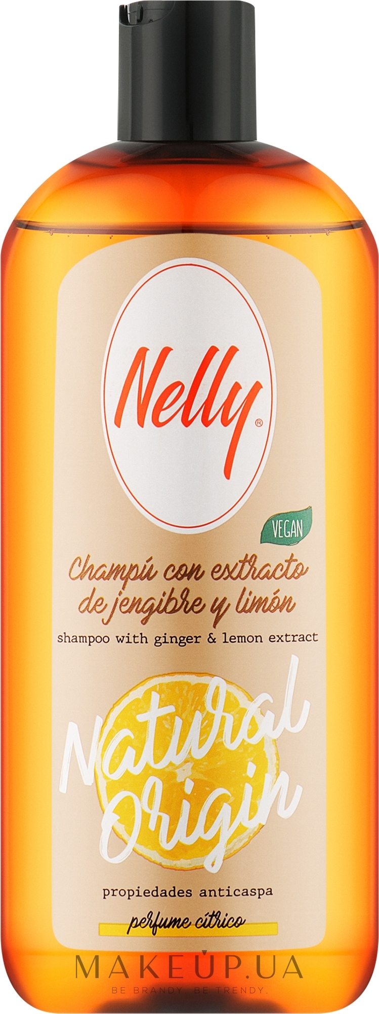 Шампунь для волосся з екстрактом імбиру та лимона - Nelly Natural Origin Shampoo — фото 400ml