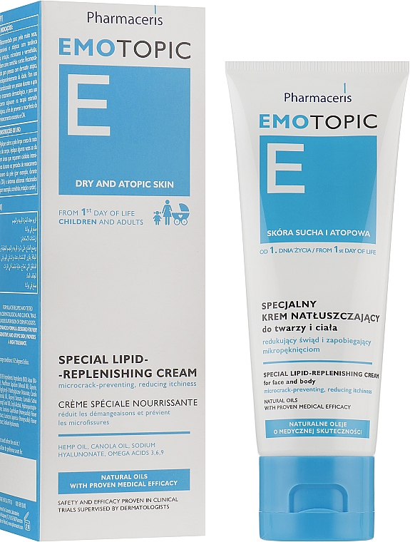 Спеціальний крем для обличчя і тіла - Pharmaceris E Emotopic Special Lipid-Replenishing Cream