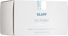 Парфумерія, косметика УЦІНКА Маска-сорбет "Блакитна лагуна" - Klapp Sea Delight Sorbet Face Powder Blue Lagoon *