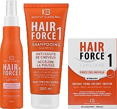Парфумерія, косметика Набір - Institut Claude Bell Hair Force One Full Set (f/sup/60pcs + h/lot/150ml + shmp/200ml)