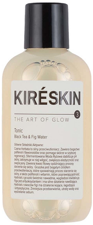 Ніжний тонік для обличчя - Kire Skin Tonic Black Tea & Fig Water — фото N1