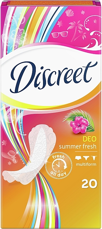 Щоденні гігієнічні прокладки Deo Summer Fresh, 20 шт - Discreet — фото N3
