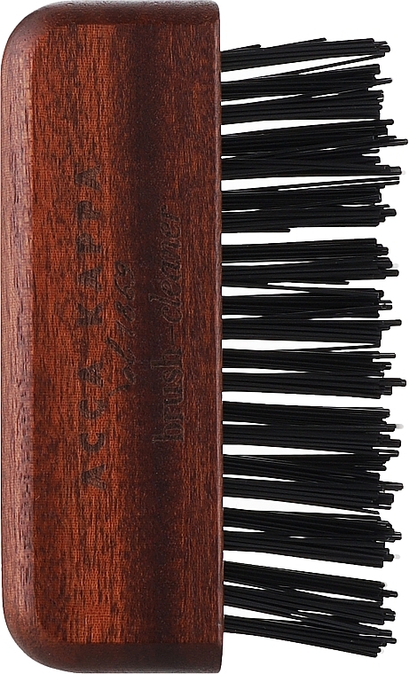 Щітка для чищення пензлів і гребінців - Acca Kappa Brush And Comb Cleaner Kotibé Wood With Black Nylon — фото N1