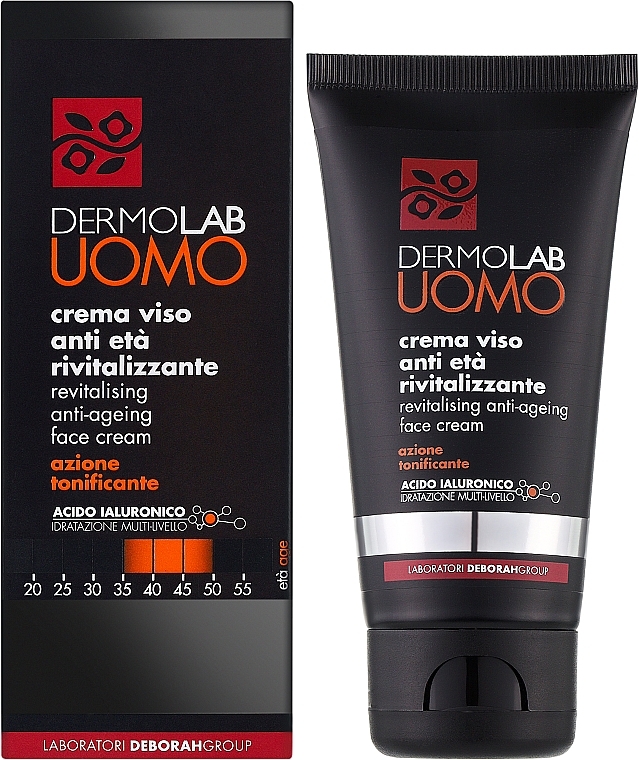 Антивіковий крем для обличчя - Dermolab Uomo Revitalising Anti-Ageing Face Cream — фото N2