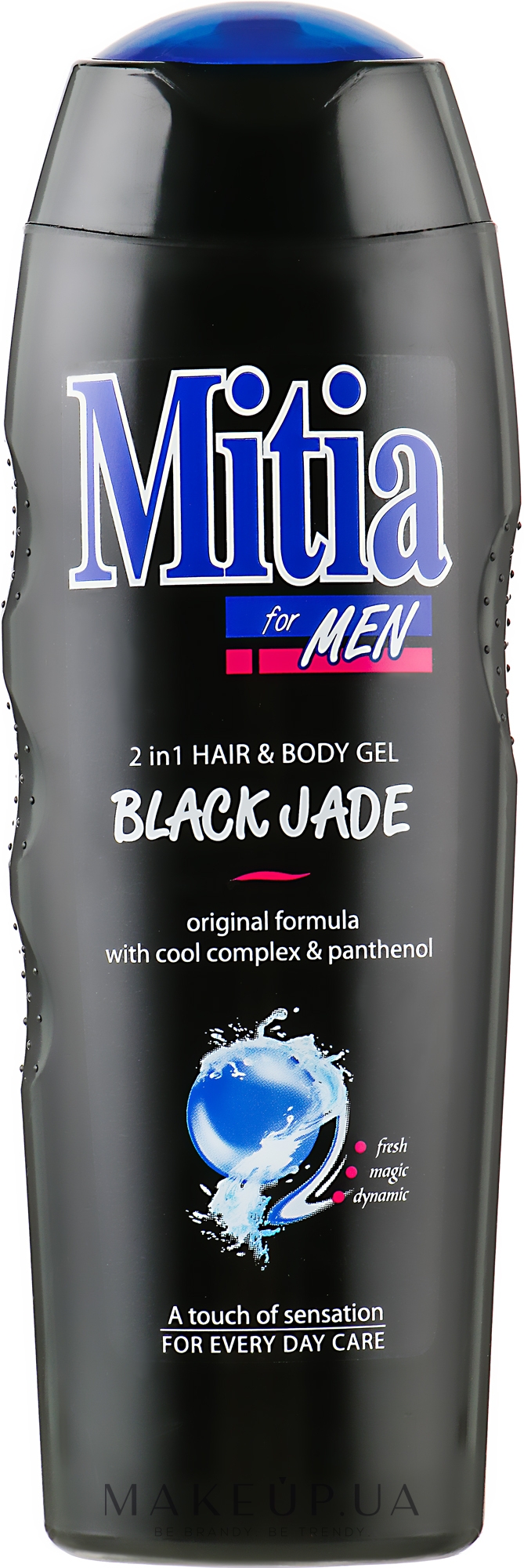Мужской шампунь-гель для душа 2 в 1 "Черный нефрит" - Mitia Black Jade Hair and Body Gel — фото 400ml
