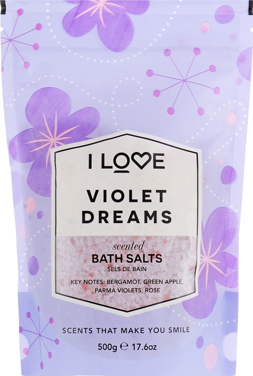 Сіль для ванни "Фіалкові мрії" - I Love Violet Dreams Bath Salt — фото N2