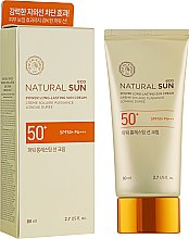 Духи, Парфюмерия, косметика Солнцезащитный крем - The Face Shop Natural Sun Eco Power Long-Lasting Sun Cream SPF50+ PA+++