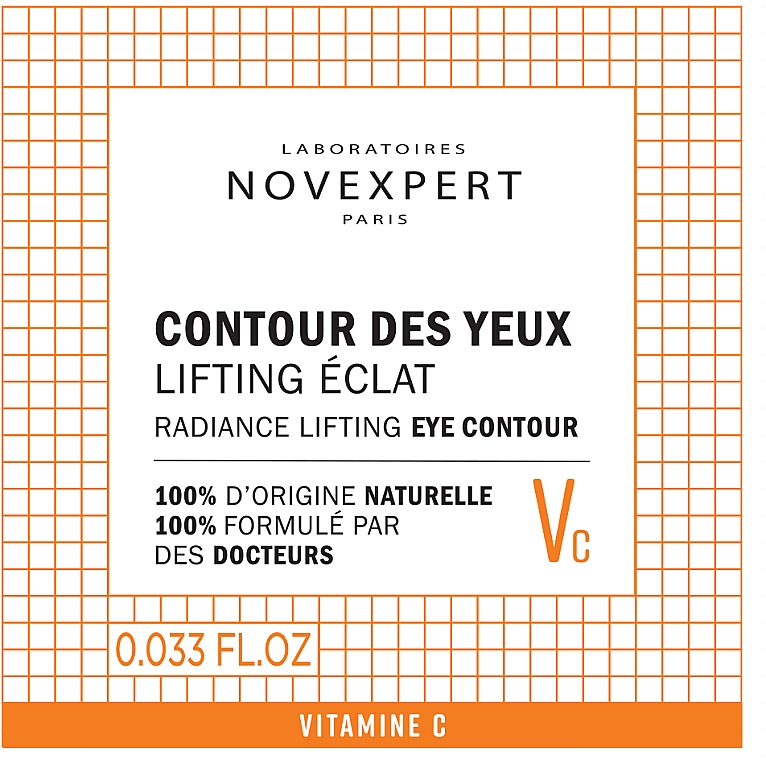 Крем для контура глаз "Сияние и лифтинг" - Novexpert Vitamin C Radiance Lifting Eye Contour (пробник) — фото N2
