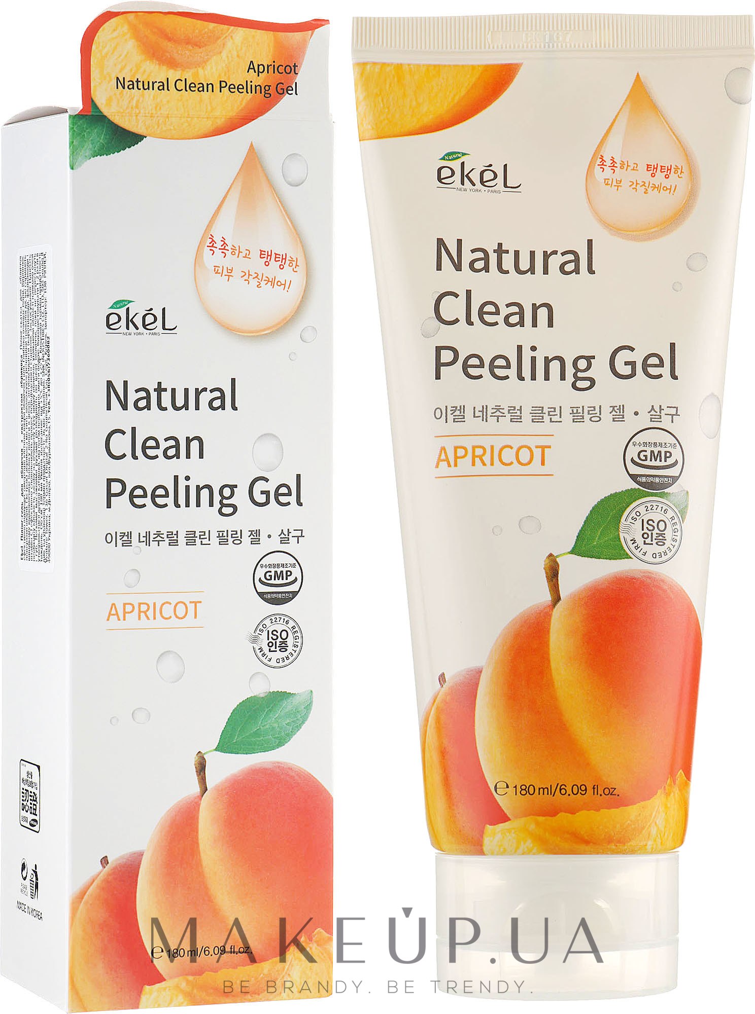 Пілінг-гель для обличчя "Абрикос" - Ekel Apricot Natural Clean Peeling Gel — фото 180ml