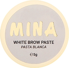 Парфумерія, косметика Біла паста для брів - Mina White Brow Paste
