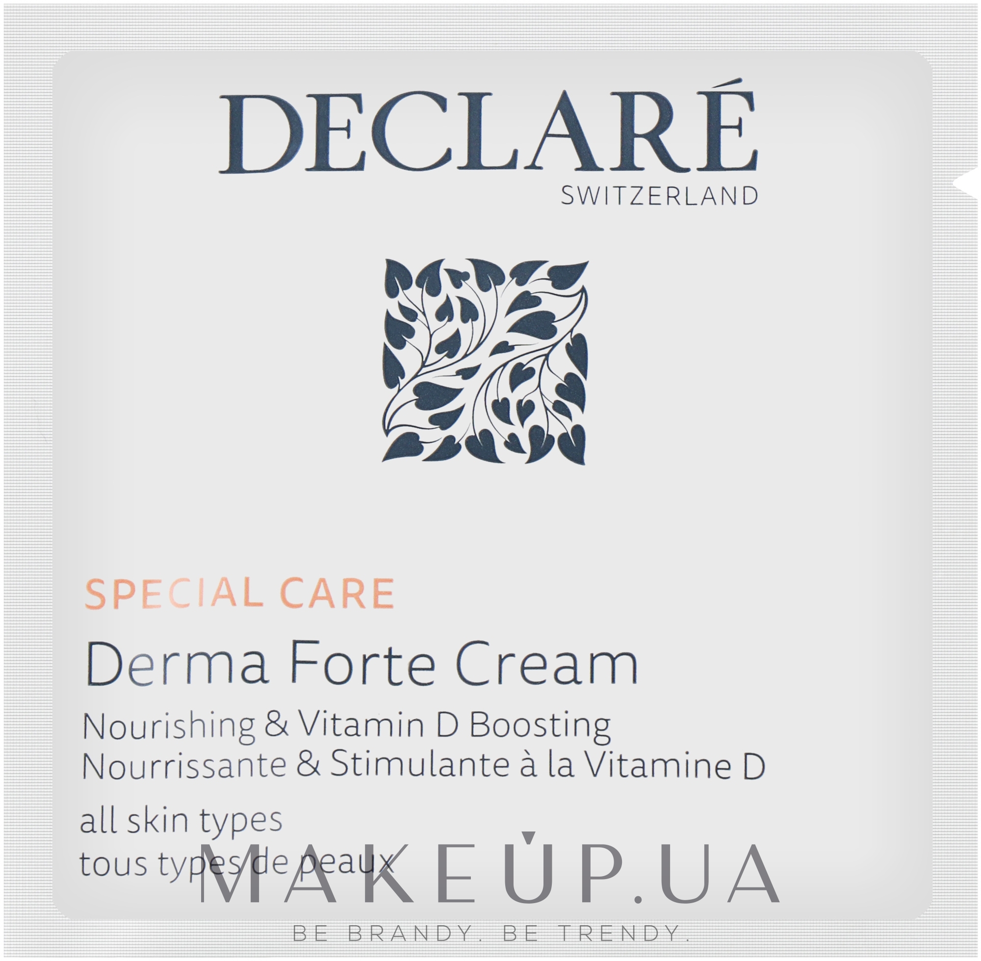 Питательный крем с бустером витамина D - Declare Derma Forte Cream (пробник) — фото 3g
