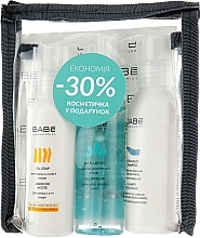 Набір для обличчя й тіла "Очищення" - Babe Laboratorios (mic/gel/90ml + shmp/100ml + soap/100ml + bag) — фото N1