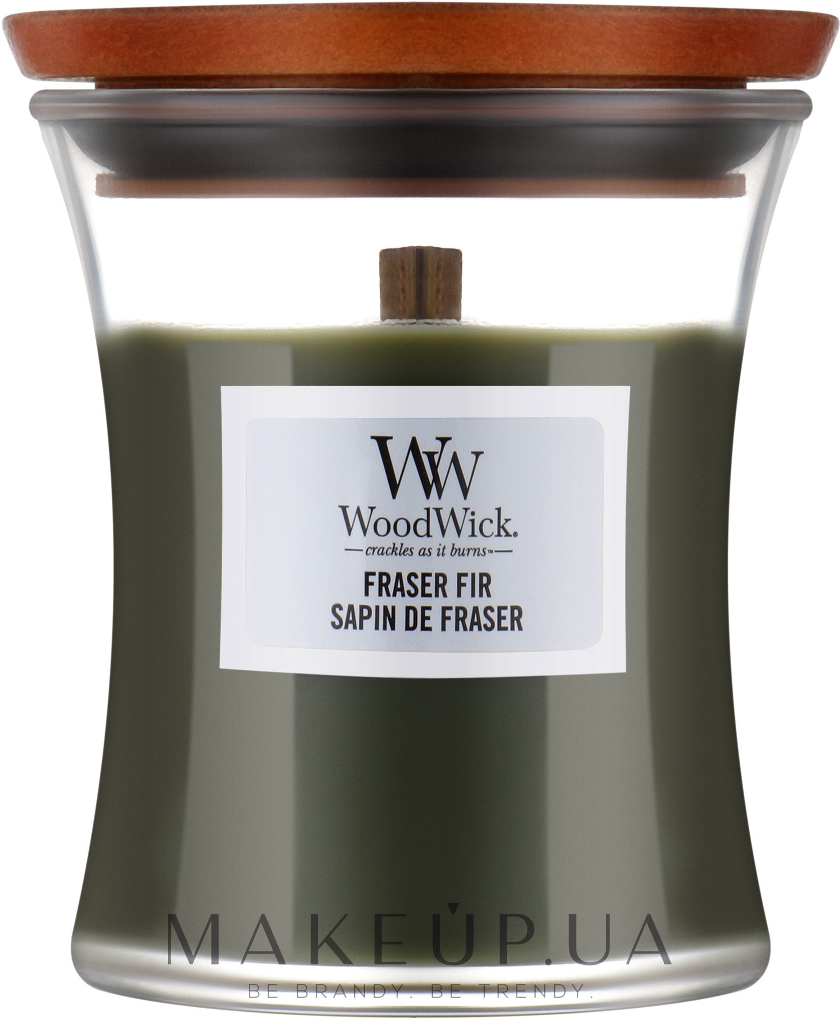 Ароматична свічка у склянці - WoodWick Hourglass Candle Frasier Fir — фото 85g