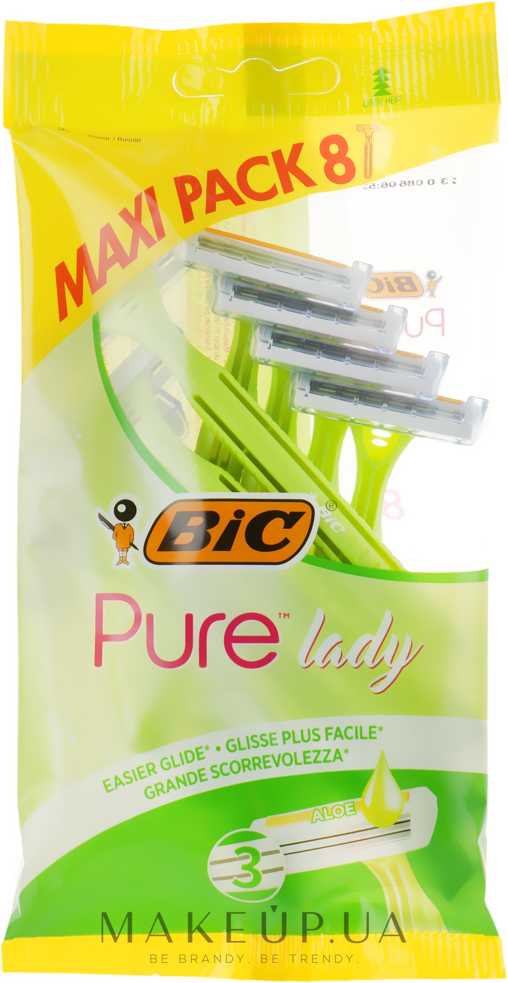 Жіночий станок для гоління "Pure 3 Lady", 8 шт. - Bic — фото 8шт