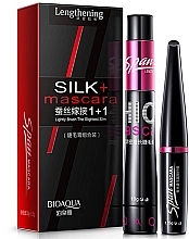 Парфумерія, косметика Набір для вій - Bioaqua Lengthening Silk + Mascara 1+1 Eyelash Makeup Set