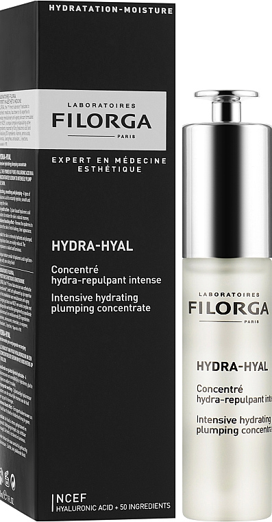 Концентрат для интенсивного увлажнения и восстановления - Filorga Hydra-hyal Intensive Hydrating Plumping Concentrate — фото N2