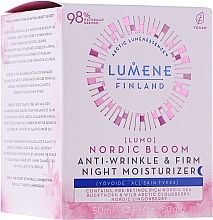 Духи, Парфюмерия, косметика Ночной крем для лица - Lumene Lumo Nordic Bloom Anti-wrinkle & Firm Night Moisturizer
