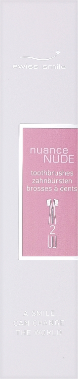 Набір зубних щіток - Swiss Smile Nuance Nude Two Toothbrushes — фото N2