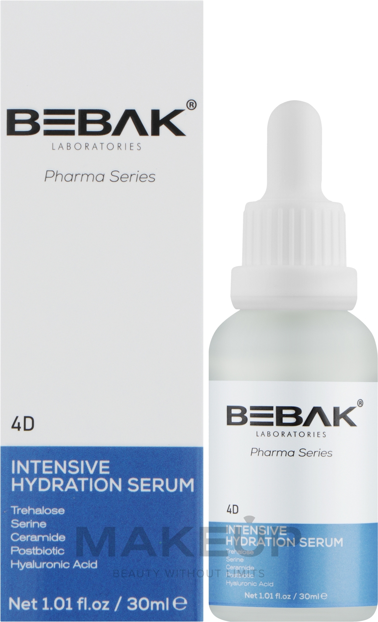Сироватка для обличчя з гіалуроновою кислотою - Bebak Intensive Hydration Serum — фото 30ml