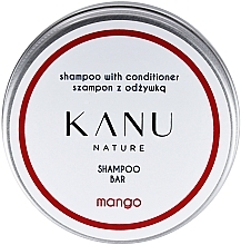Парфумерія, косметика Шампунь для волосся 2 в 1, у металевій коробці - Kanu Nature Shampoo With Conditioner Shampoo Bar Mango