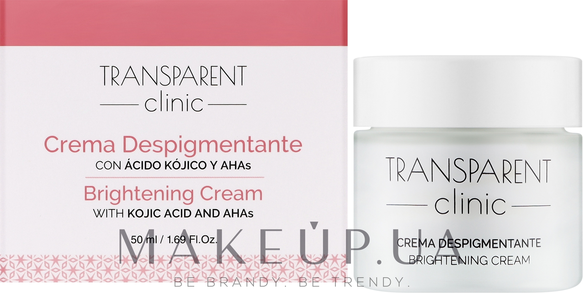 Освітлювальний крем для обличчя - Transparent Clinic Brightening Cream — фото 50ml