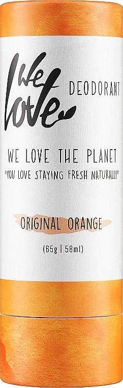 Твёрдый дезодорант "Апельсин" - We Love The Planet Original Orange Deodorant Stick  — фото N1