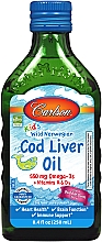 Олія печінки дикої норвезької тріски, для дітей, зі смаком жуйки - Carlson Labs Kid's Norwegian Cod Liver Oil Bubble Gum — фото N1